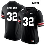 Men's NCAA Ohio State Buckeyes Tuf Borland #32 College Stitched Authentic Nike White Number Black Football Jersey HJ20N31DK